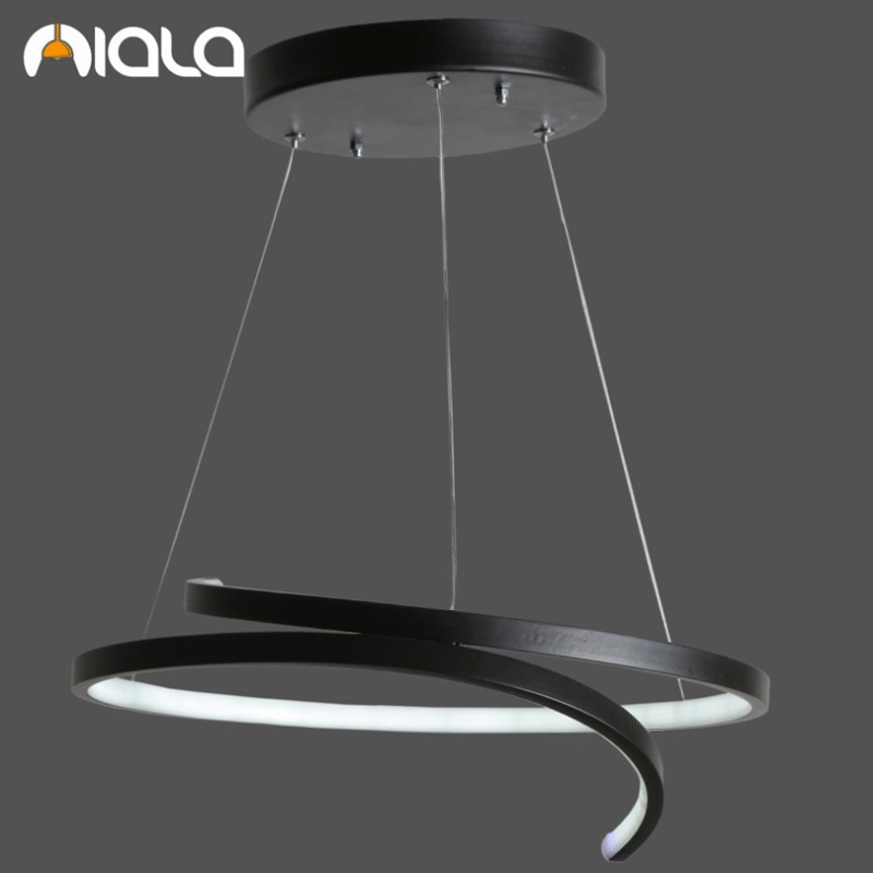 لوستر دایره منحنی مشکی