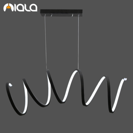 لوستر فنری بزرگ مشکی